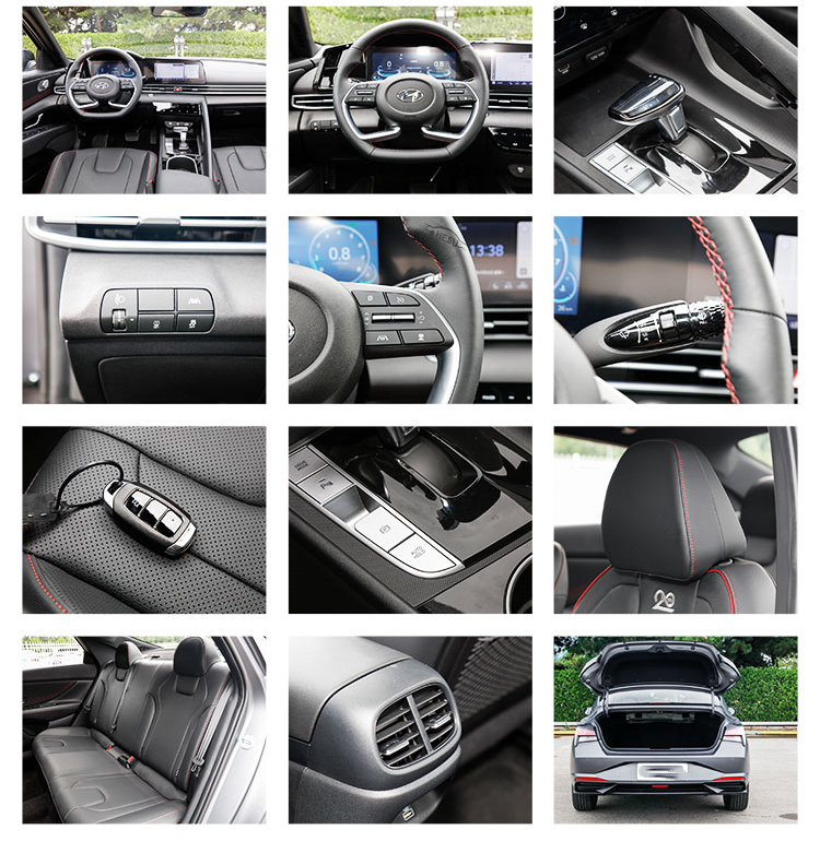 Fuel Powered Beijing Hyundai Elantra Car 0km Used 4 Door 5 Seater Three Car FWD Normal Cruise Control Beijing
