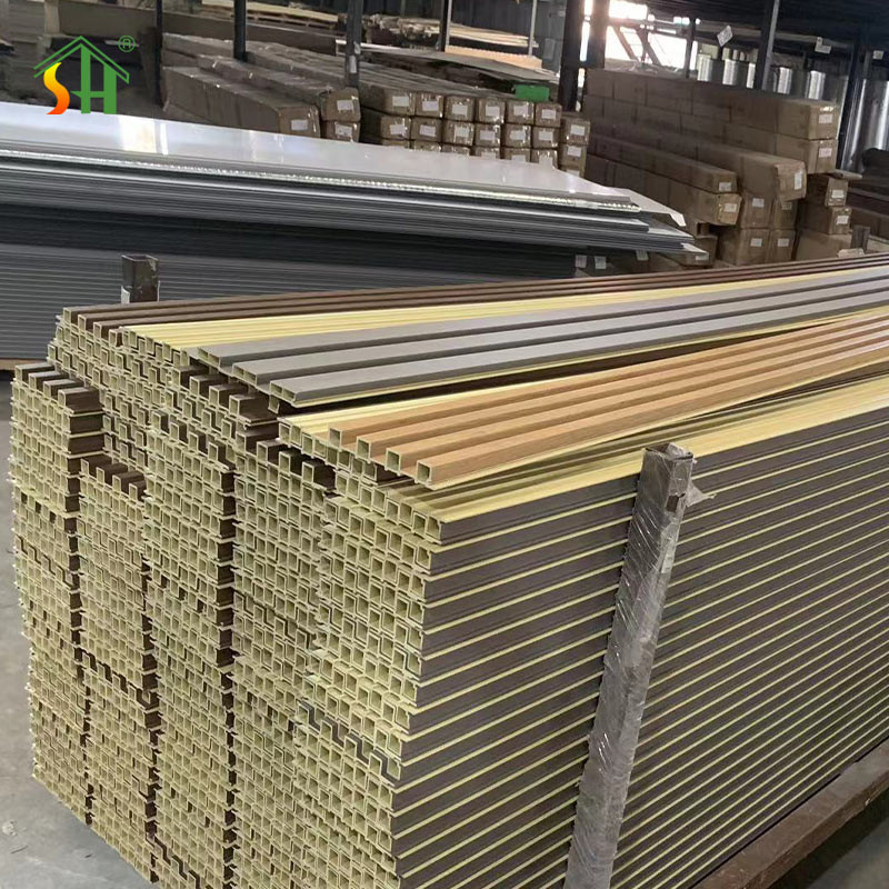 Wood Facade Co-Extrusion Wpc Exterior Wall Cladding Wpc Great Wall Panels Decorative Wood Plastic Composite Wall Board