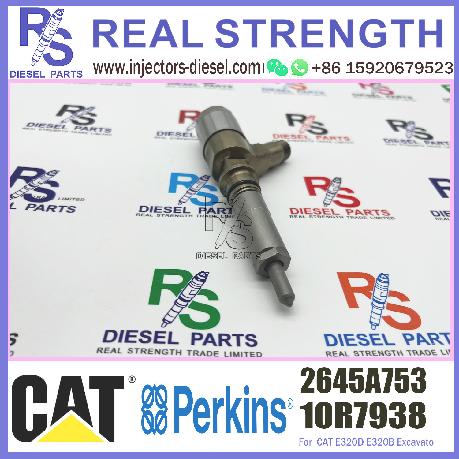 Diesel Common Rail Injector 321-3600 10R-7938 2645A753 FOR Engine C6.6 312D