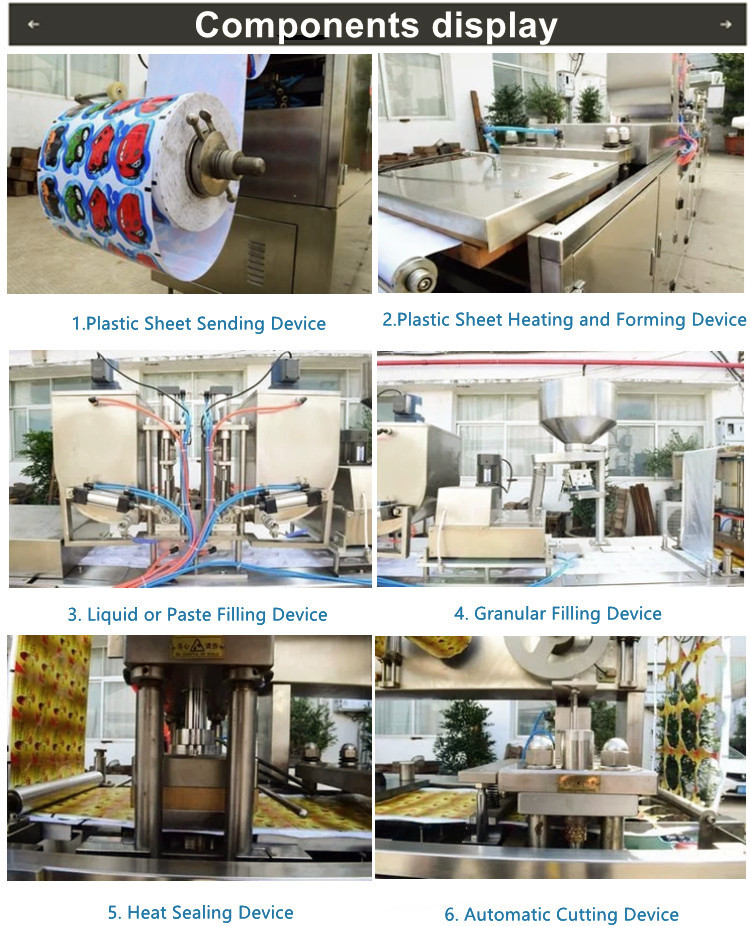 Surprise Chocolate Egg Blister Packing Machine with Small Footprint 6500*1000*1800mm