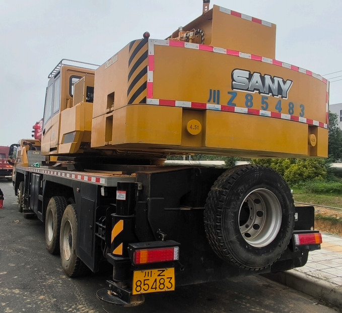 Used SANY Mobile Truck Crane 50 Tons For Construction Company Inventory Direct Sale