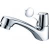 CE Durable Single Cold Water Taps / Brass Water Saving Ceramic Basin Faucet for Public for sale