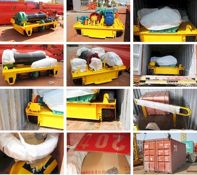 workshop 5T-75T Double Hoist Overhead Crane Q235B Q345B