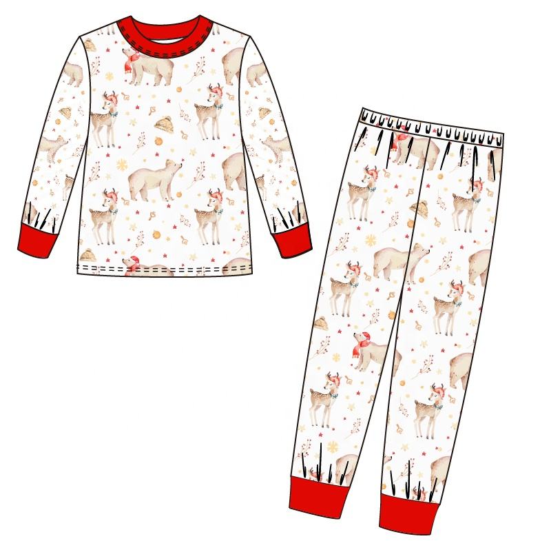 Custom Christmas baby infant bodysuit combed cotton cute baby clothes Baby Romper