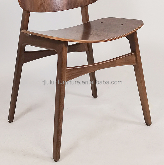 NO Folded Customized Designs Luxury Nordic Solid Wood Dining Chair with White Oak Wood Frame