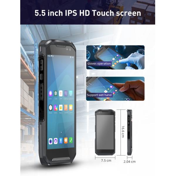 Food Delivery Handheld Terminal IP66 Handheld Pda Barcode Scanner Lightweight