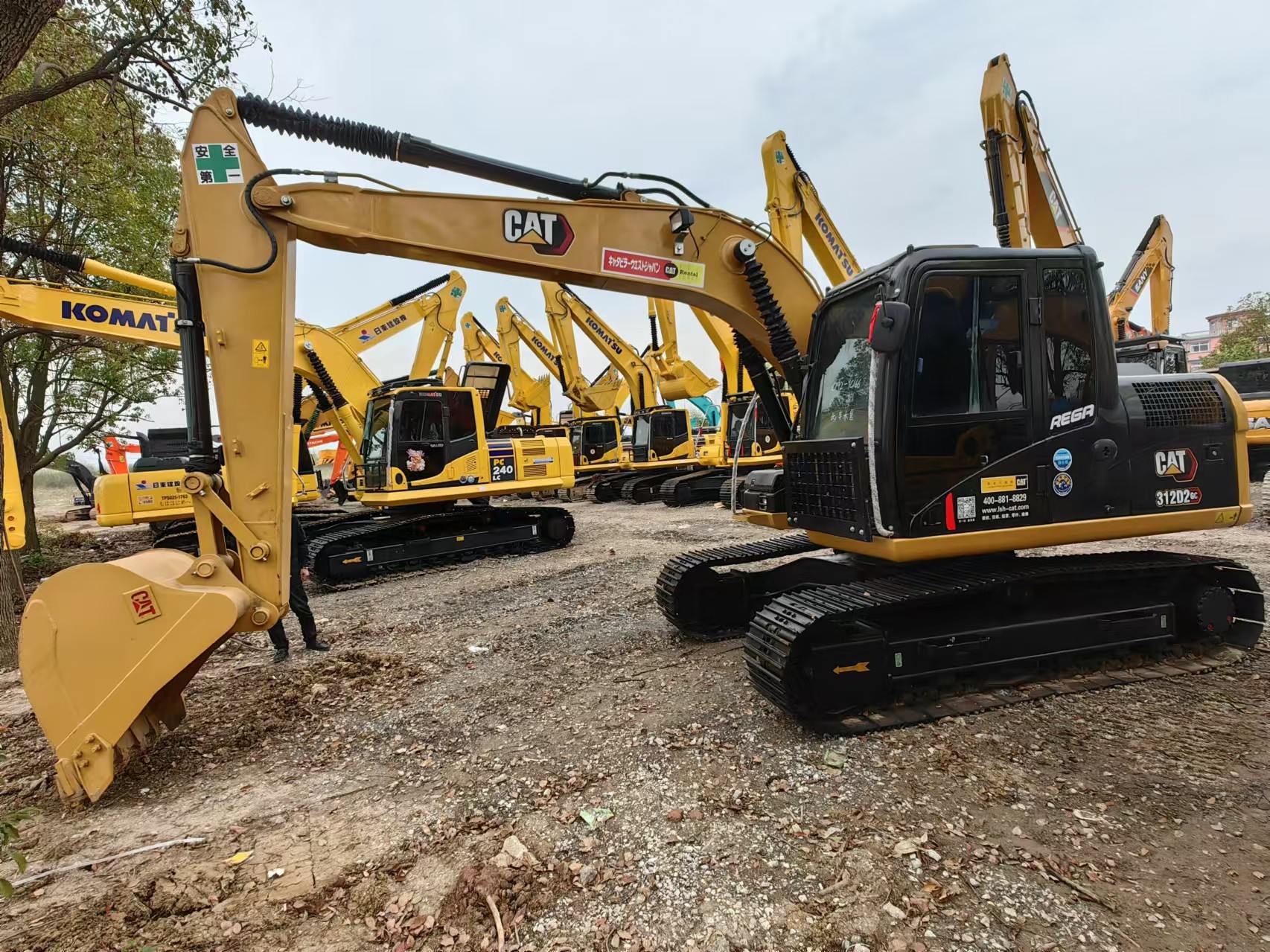 12 Ton Caterpillar 312 Used Middle Excavator Second Hand Cat 312D Digger