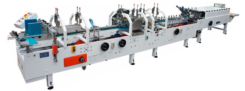 Automatic Multifunctional Carton Folder Gluer Machine High Speed ZH-880G
