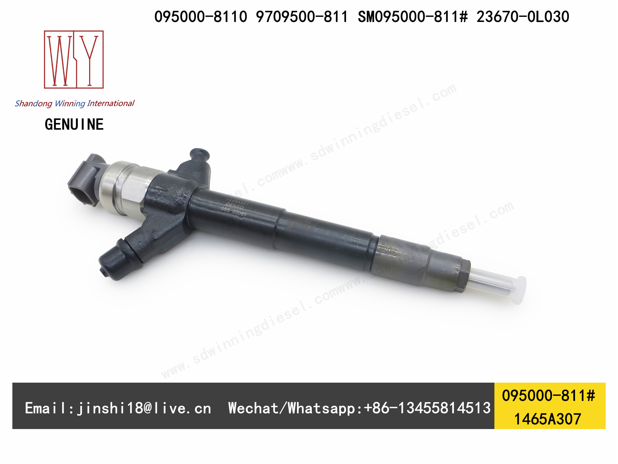 Denso Genuine and New Fuel Injector 095000-811# 095000-8110 9709500-811 SM095000-811# for Mitsubishi Pajero 1465A307
