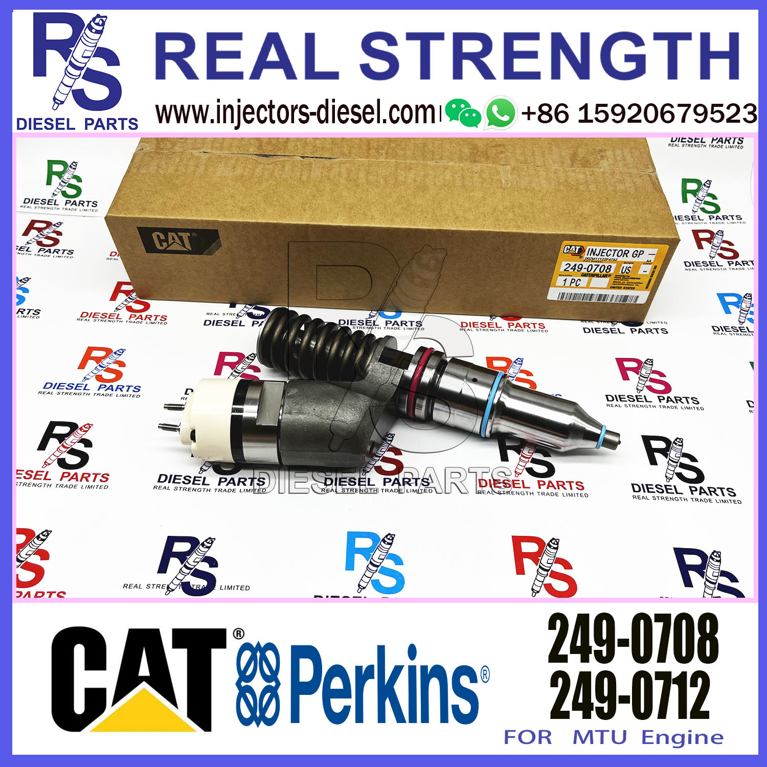CAT Fuel Injectors 249-0712 10R-3147 249-0707 249-0708 For Caterpillar C13 Engine