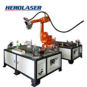 Quality 6 Axis Robotic Fiber Laser Welding Machine With CCD Positioning for sale