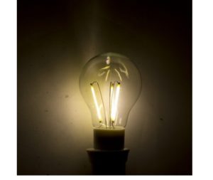 decorative led filament bulb 3W A55 E27 warm white