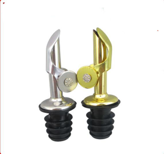 NOil Pour Spouts Upgrade Stainless Steel Liquor Pourer, Silver or Golden Color