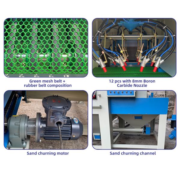 Wet / Dry Automatic Sand Blasting Machine Three Phase 380v