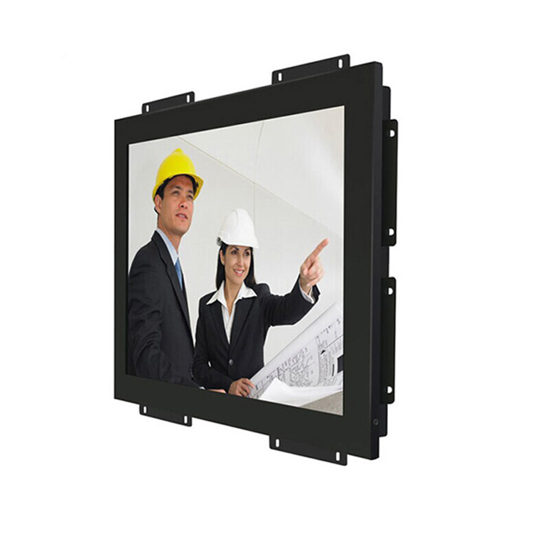 Industrial Wall Embedded Open Frame Touch Screen Monitor 1000cd/m2 DC12V 4A