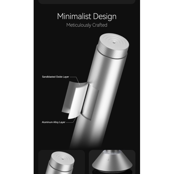 Aroma diffuser side profile showing minimalist design