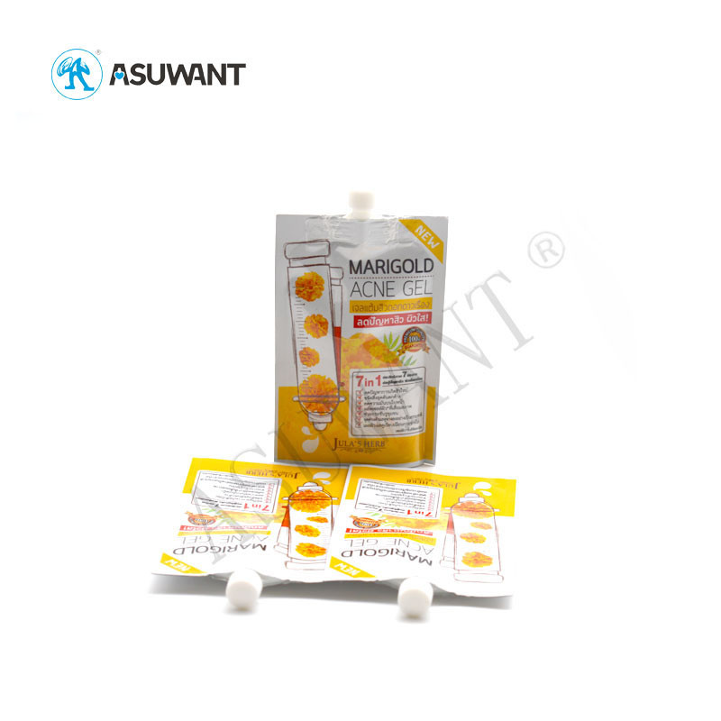 Food Grade Aluminum Foil Stand Up Spout Pouch Plastic Drinking Water Bag For Juice