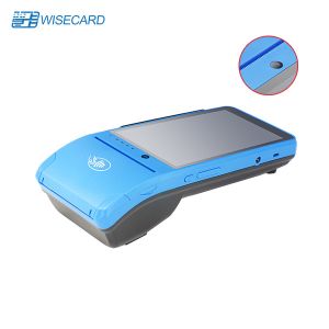 Quality Blue Android Handheld POS Terminal With Printer Scanner for sale
