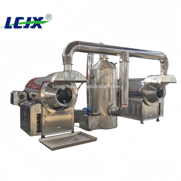 Industrial Grain Barley Roaster Machine Touch Screen Control Adjustable Temperature