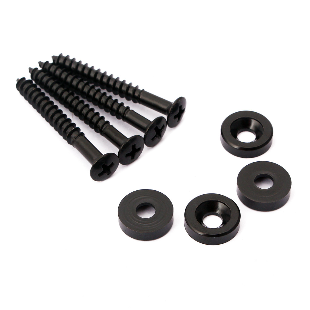 Ergonomic Metal Guitar Neck Ferrules Tool Set With Durability Silver Screws