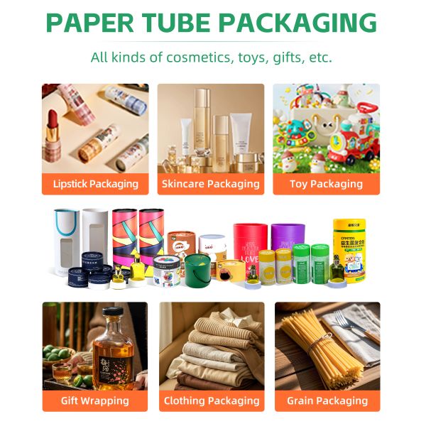 Laundry Beads Packaging Cylindrical Paper Tubes Custom Printing 100% Biodegradable