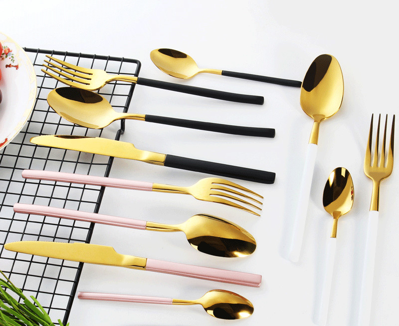 NC003 Stainless Steel Colorful Flatware/Colorful Cutlery Set/Wedding Set