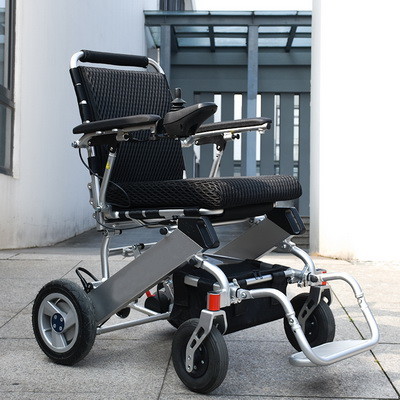 Portable Foldable Electric Wheelchair 120kg Load For Disabled