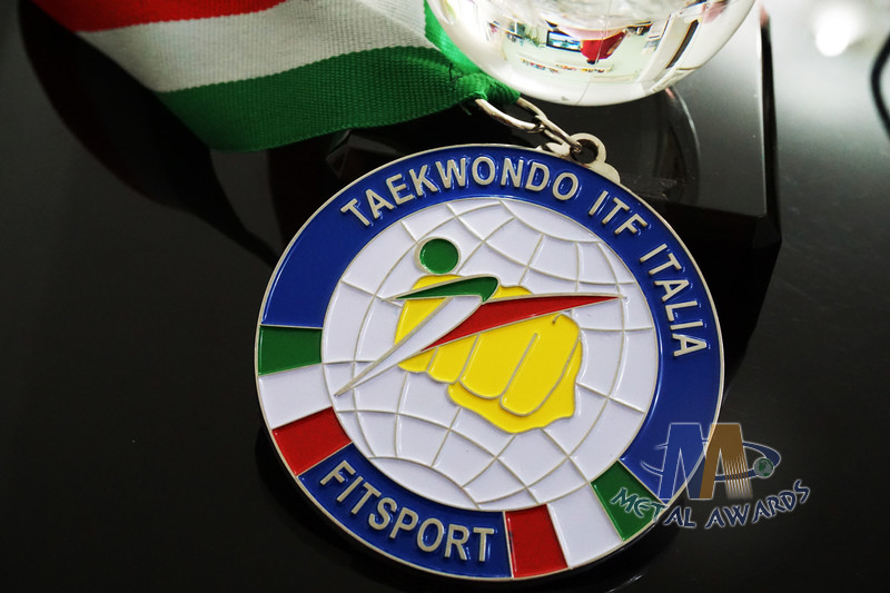 Taekwondo Racing Marathion Swiming Custom Sports Medals Soft Enamel Transparents Color