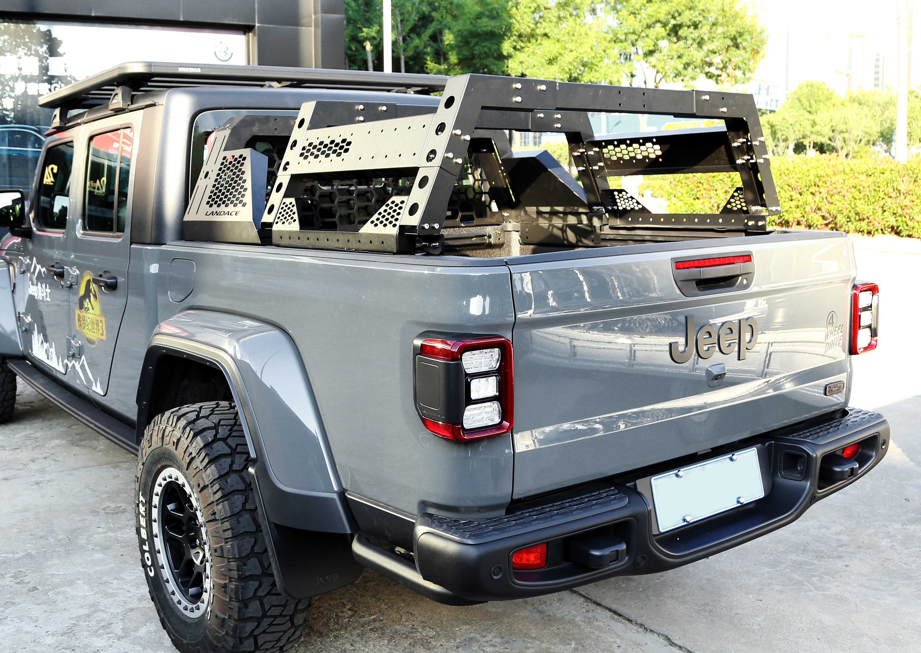 Pickup Truck Bed Rack System Customized for TOYOTA TRUCK and Made of Sturdy Aluminium