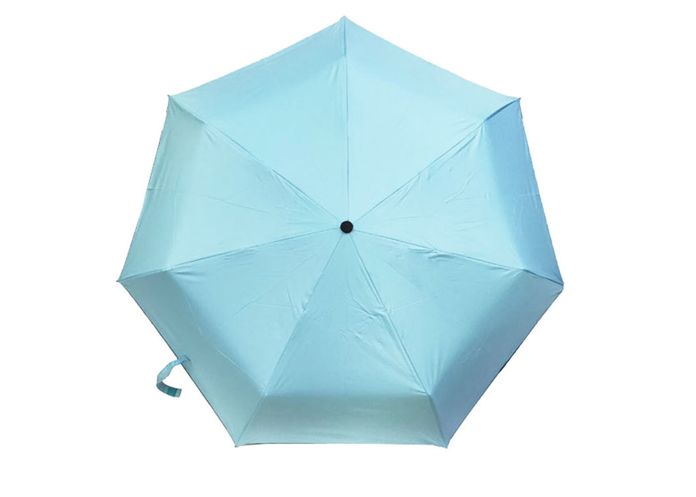Color Coated Automatic Travel Umbrella Sun Protection 190T Pongee Fabric