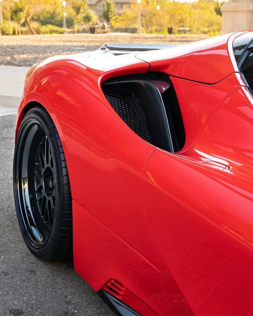 For Ferrari SF90 Carbon Fiber Body Kit SF90 Upgrade RYFT Style Jump Down Front Lip Diffuser Spoiler Body Kit