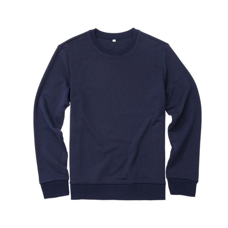 wholesale blank men's french terry wholesale crewneck sweatshirt