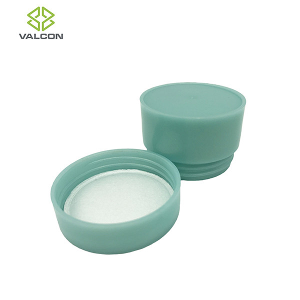 Mint Green Cosmetic Cream Jar , Plastic Lotion Jars Glossy Face Finish