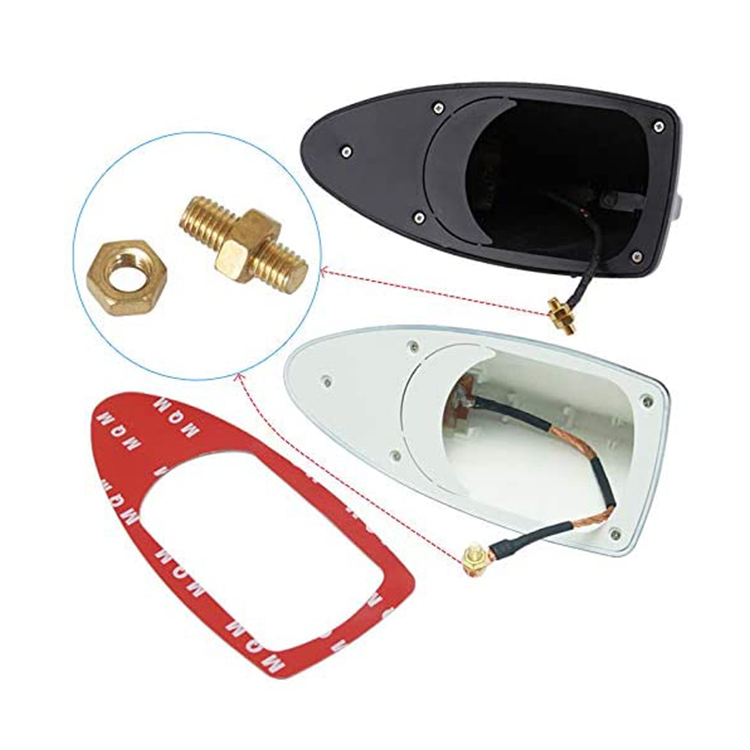 Asia Motors Car Fitment V.S.W.R ≤1.50 0.02f Long Range Dual Band VHF UHF Shark Car Antenna