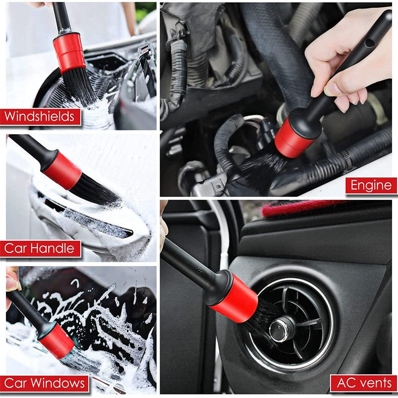 High Quality Removable Drill Soft Brush Car Detailing Brush Waxing Sponge For Interior Exterior Washing