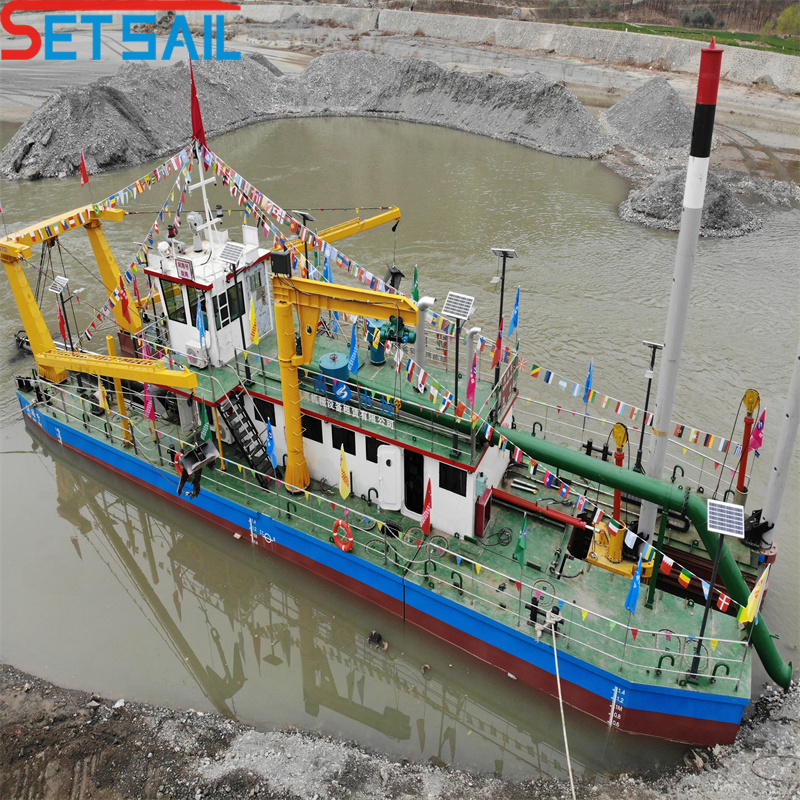 Hydraulic Winch Cutter Suction River Sand Dredger with Anchor Boom