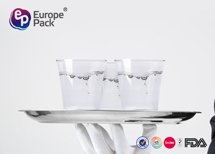 Round Shape Dessert Disposable Clear Plastic Cups 35G 300ml 10Oz