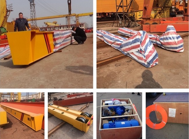 Q235B Q345C 32Ton Bridge Crane Workshop Double Girder Overhead Traveling Crane