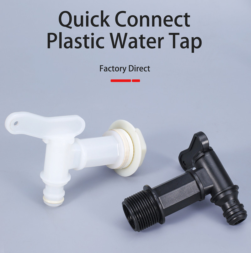 Plastic IBC Tank Adapter Quick Connect Valve Hose Switch Connection Fittings 3/4" Size