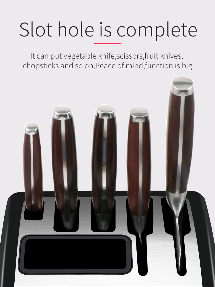 Plastic Single Dry Electric UV Smart Magnetic Knife Holder With Sharpener
