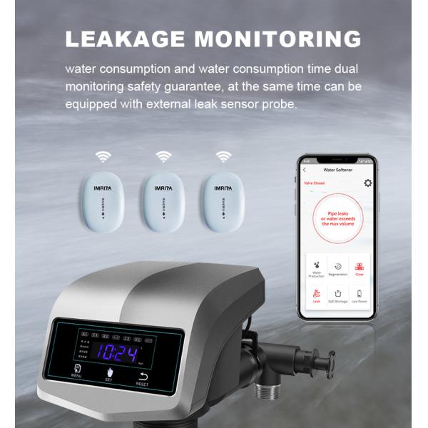 Multifunction Water Softener Head Control Valve Compact 2-3 Ton Down Flow Automatic