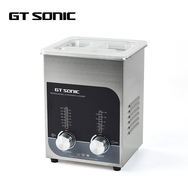 Buy Stainless Steel Ultrasonic Glasses Cleaner 40kHz 2L Capacity For Denture Jewelry at wholesale prices