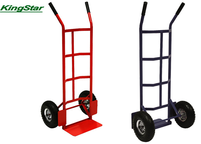 Commercial Red Folding Hand Trucks And Trolleys With Heavy Duty Welded Frame