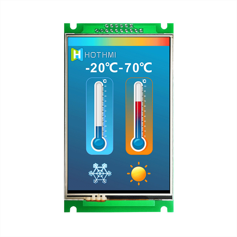 3.5" Smart UART TFT Display 320x480 With Projected Resistive Touch