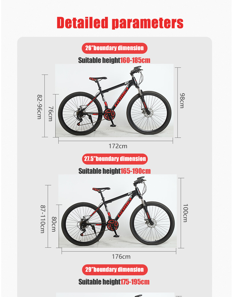 Aluminum Alloy Rim 29 27.5 Inch Carbon Mountain Bike Cycle Mountainbike Customizable OEM