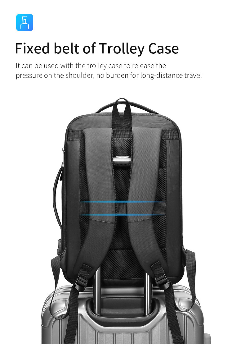 Factory hot sell bag custom logo usb waterproof notebook wholesale men 15.6 inch laptop bag travel school laptop backpack
