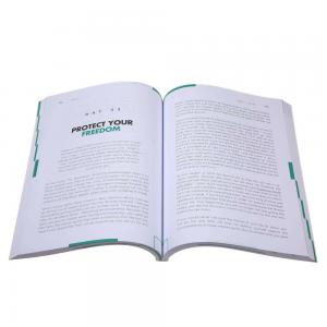 Quality Coated Paper Softcover Book Printing Full Color Brochure Printing Services for sale