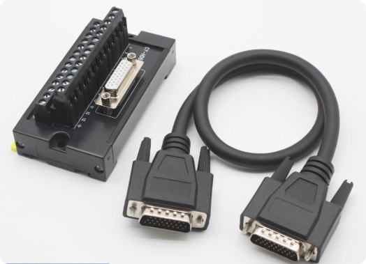 Delta B3 Inovance Servo Drive IO Wiring Terminal, HDB26 Terminal Board, DB26 Wiring Board, 3 Rows 26 Pins