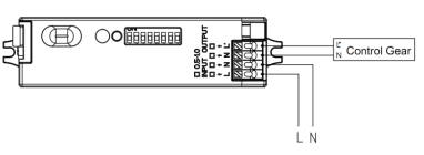 Ceiling Light Long Strip Microwave AC ON/OFF Motion Sensor, Compatible Working With Tri-proof Light
