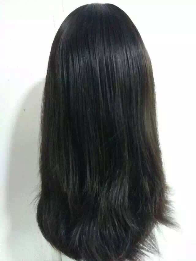 2017 Wholesale Price Straight Black Jewish Wigs Big Layer European Virgin Human Hair